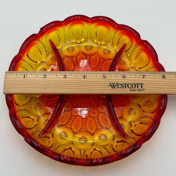 Vintage LE Smith Moon & Stars Divided Dish - Picture 6 of 7